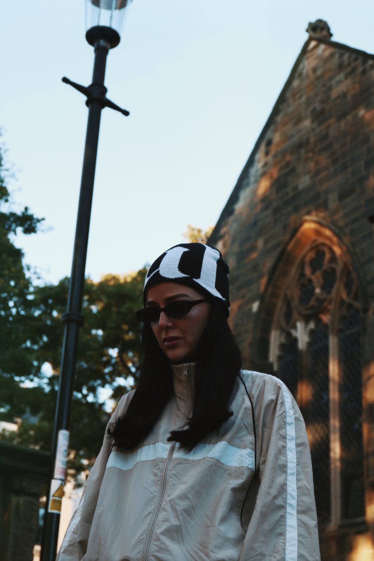 ULRC & Stripe skull beanie